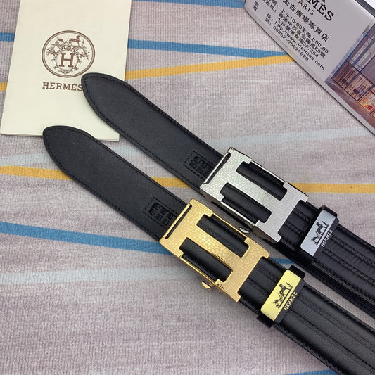 Hermes-cowhide belt