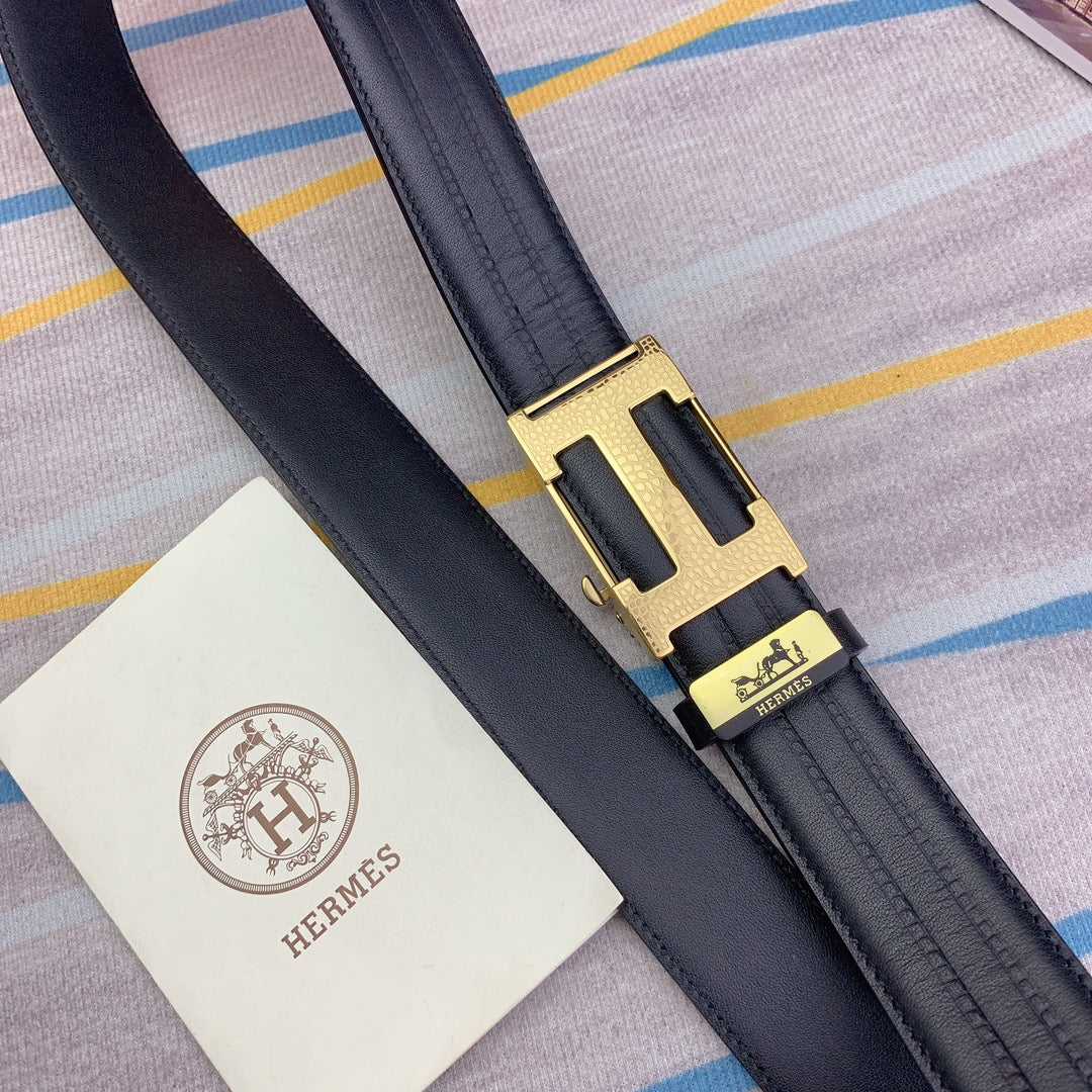 Hermes-cowhide belt