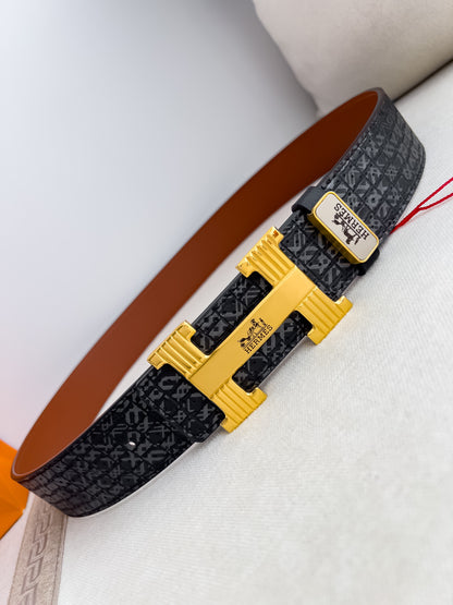 Hermes ✈️ Belt, belt, original sheet p160