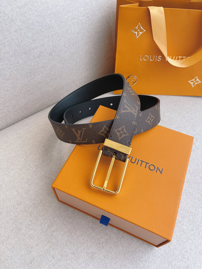 LV canvas belt