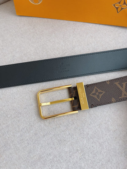 LV canvas belt