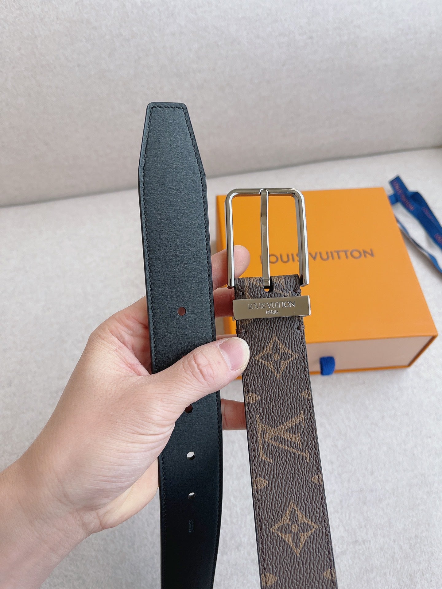 LV brand new canvas belt