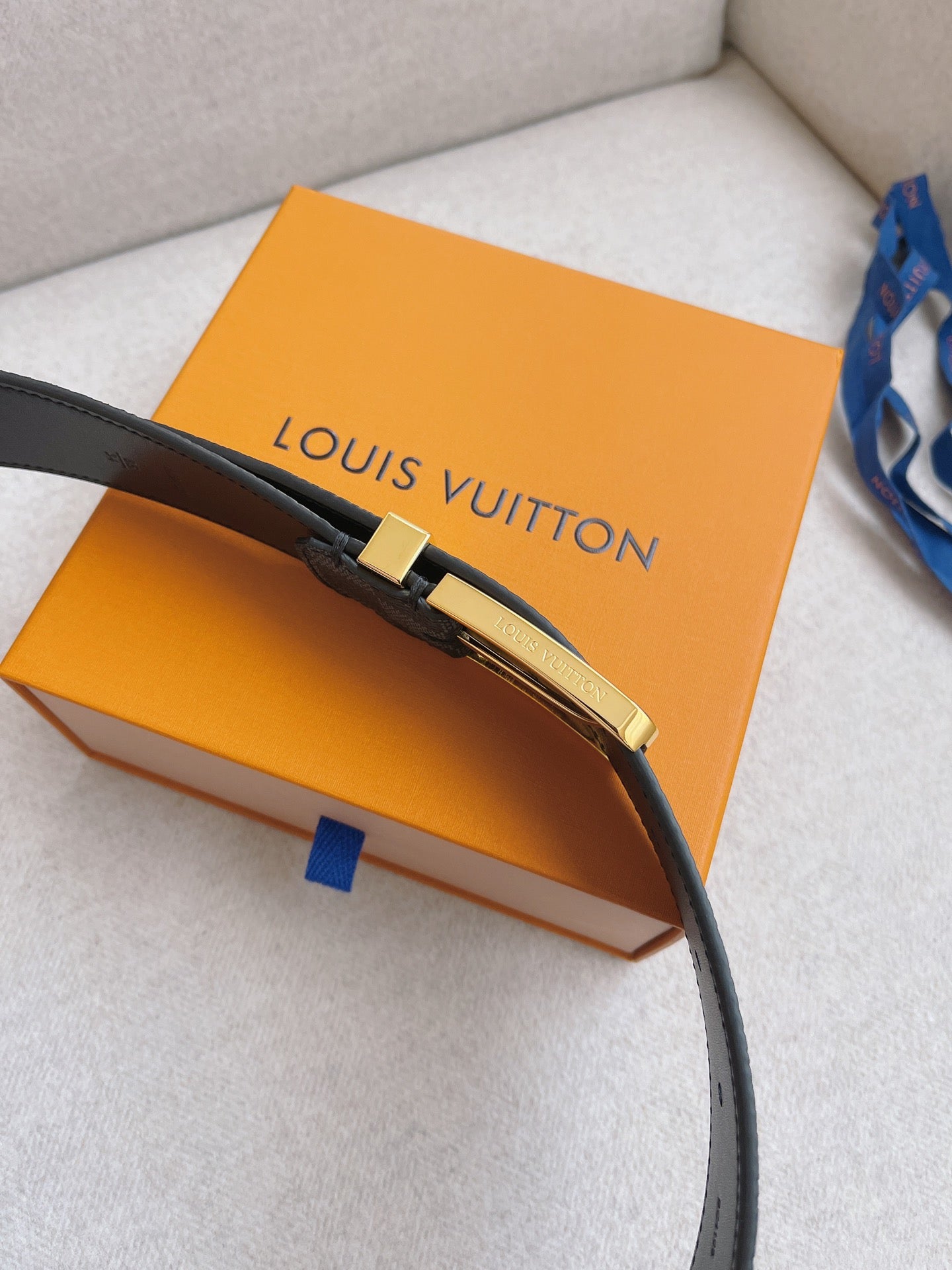 LV brand new canvas belt