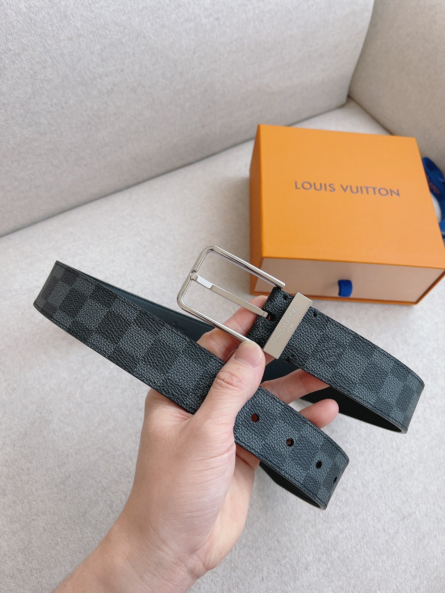 LV brand new canvas belt