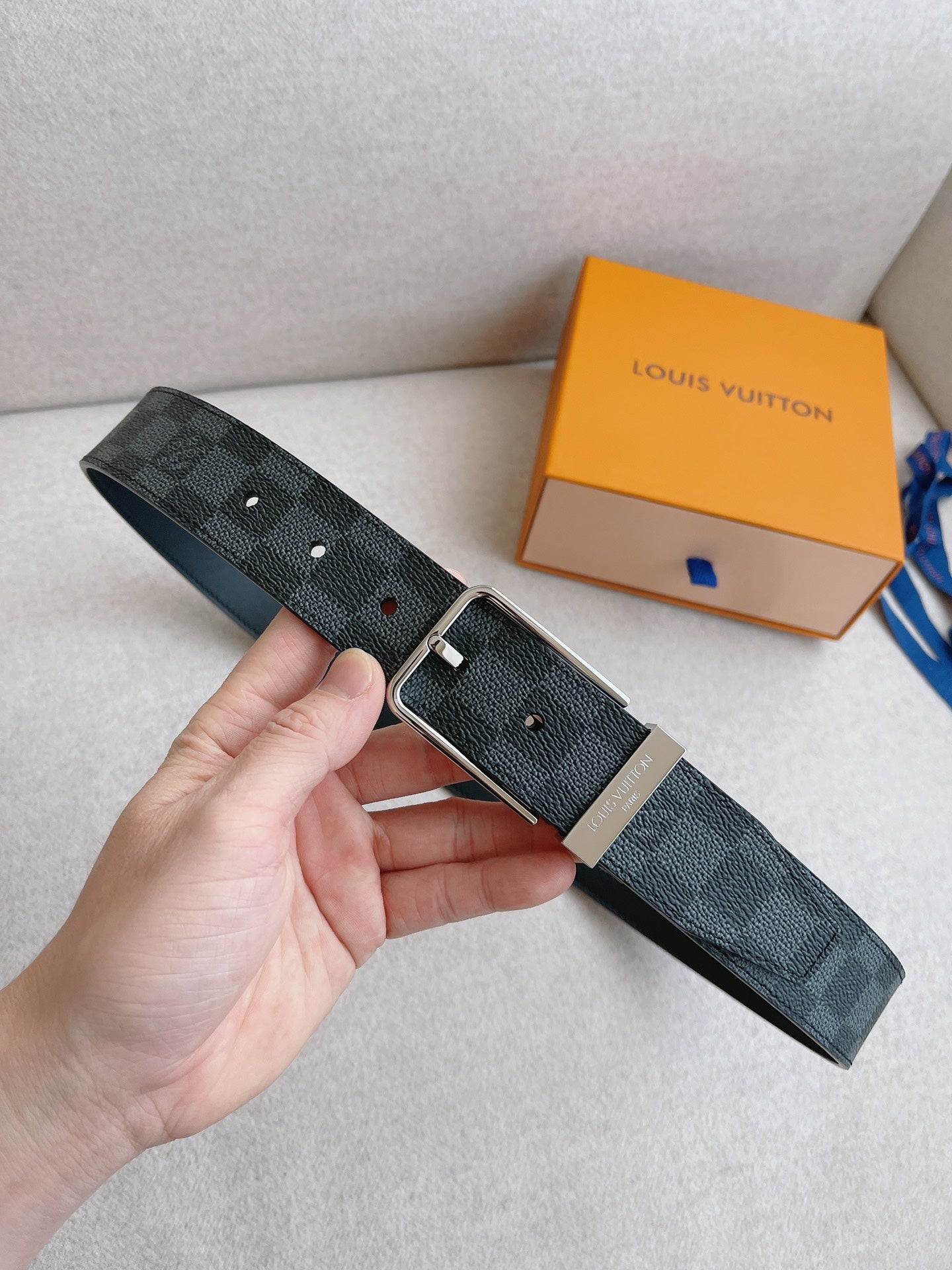 LV brand new canvas belt