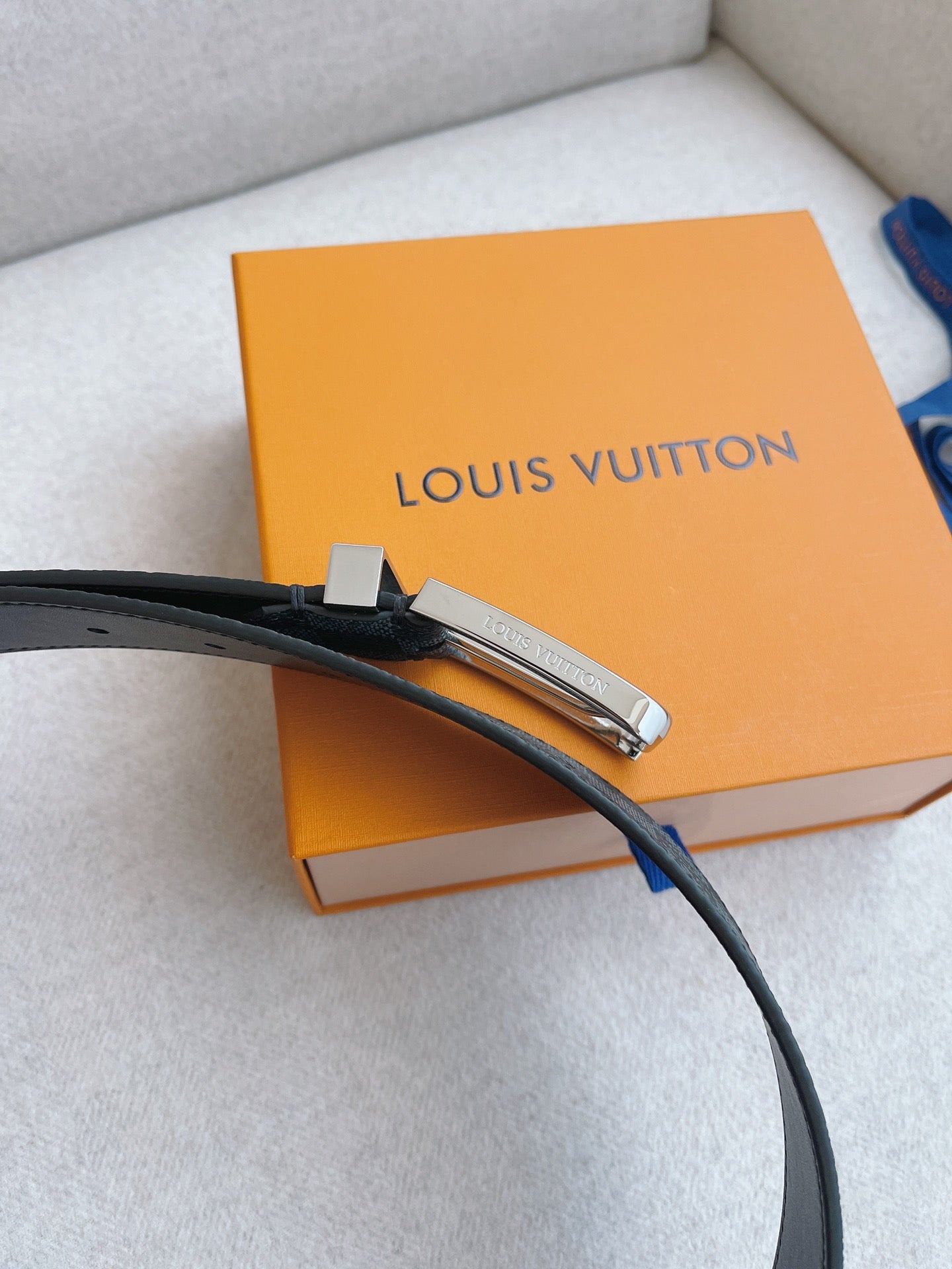 LV brand new canvas belt