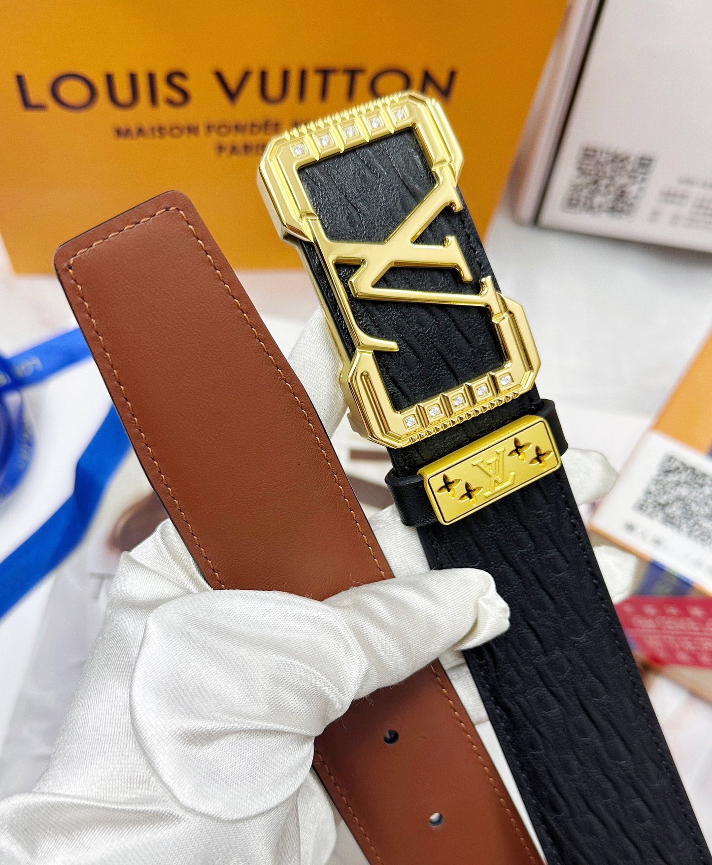 💯 Belt: LV... Louis Vuitton ️ ✈️ Top tier replica P180