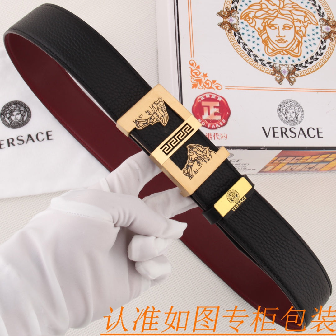 Versace 💕 Original single cowhide belt · P160