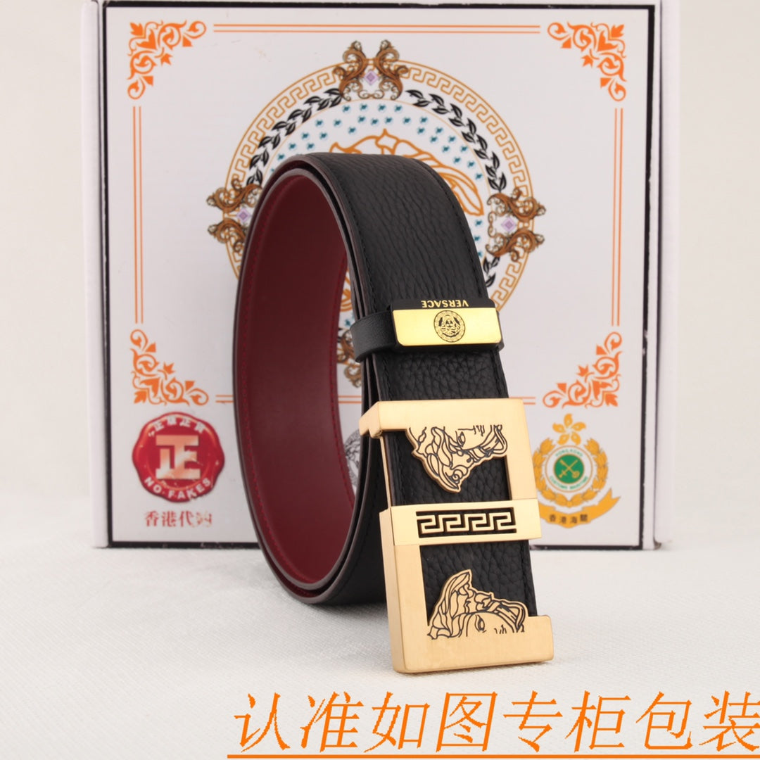 Versace 💕 Original single cowhide belt · P160