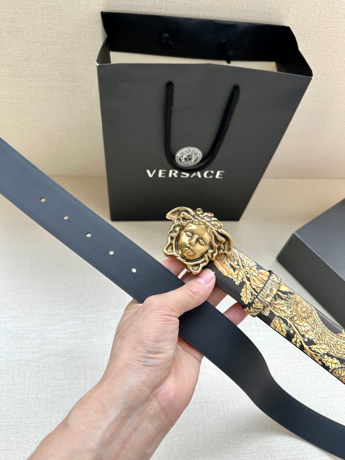 VERSACE Medusa leather fabric P170