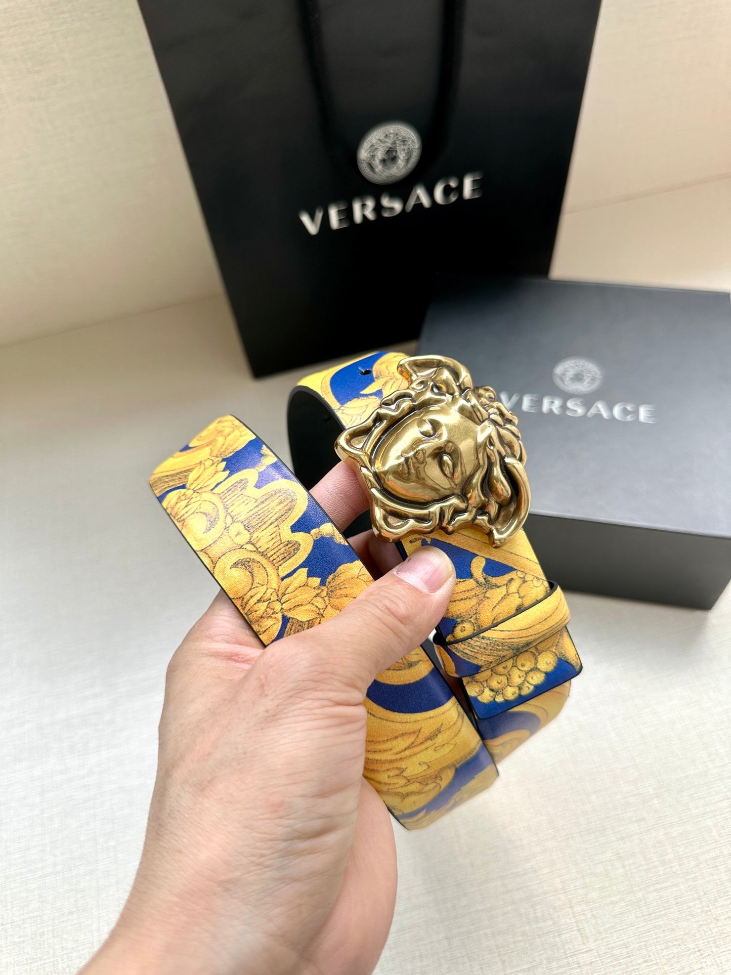 VERSACE Medusa leather fabric P170