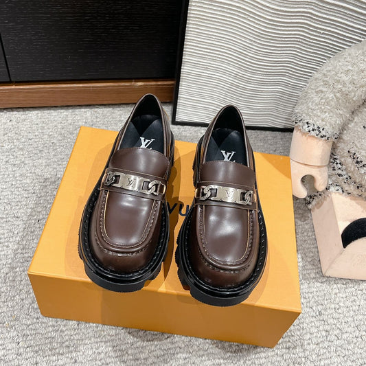 2024 couple's thick soled loafers