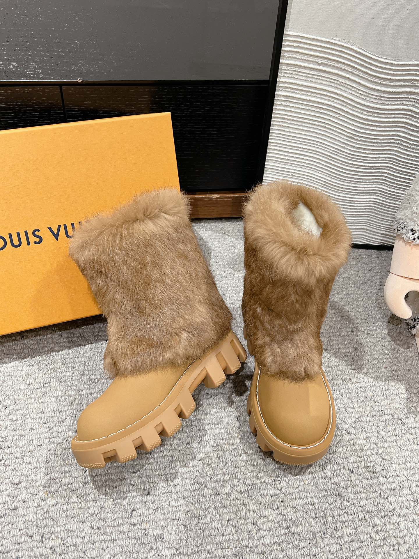 2024 Autumn/Winter New mink fur boots